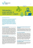 Das Titelbild der Publikation Informationen zur Pflegebegutachtung in kroatischer Sprache